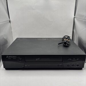 Mitsubishi HS-U446 Hi-Fi VHS VCR Player Recorder Tested And Working No Remote